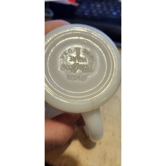 Vintage Fire-King Ruffed Grouse Milk Glass Mug – Wildlife Coffee Cup USA Mad - Picture 4 of 4